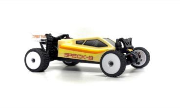 HOBBY PLUS RC 2WD BUGGY "SPECK-B" 1/24 RTR (VINTAGE CREME) + ABSIMA HARDCASE TRANSPORTTASCHE